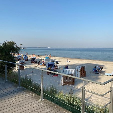 Moderne 3-Zi-Wohnung Mit Meerblick Direkt Am Strand Scharbeutz Kültér fotó